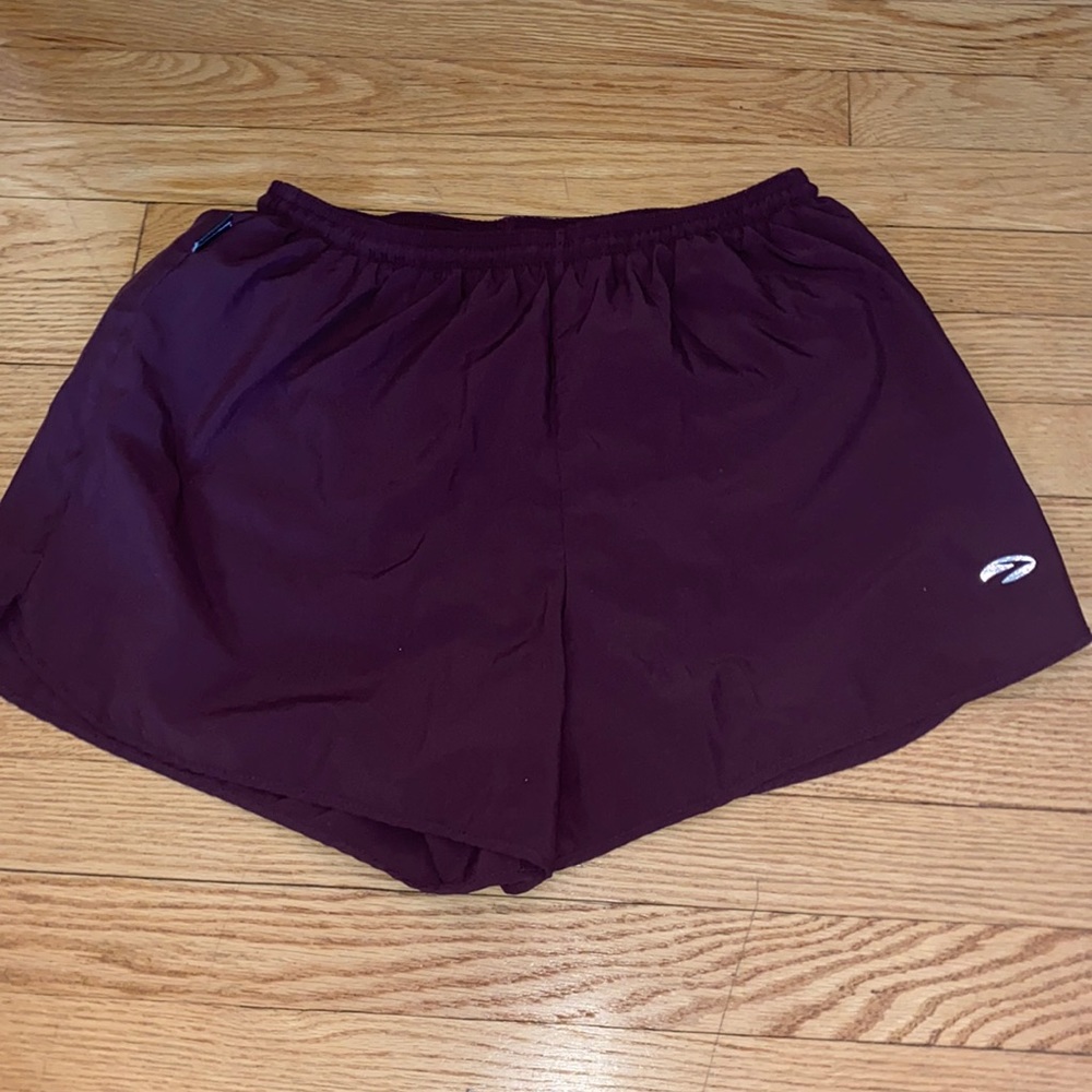Maroon Brooks Athletic Shorts
